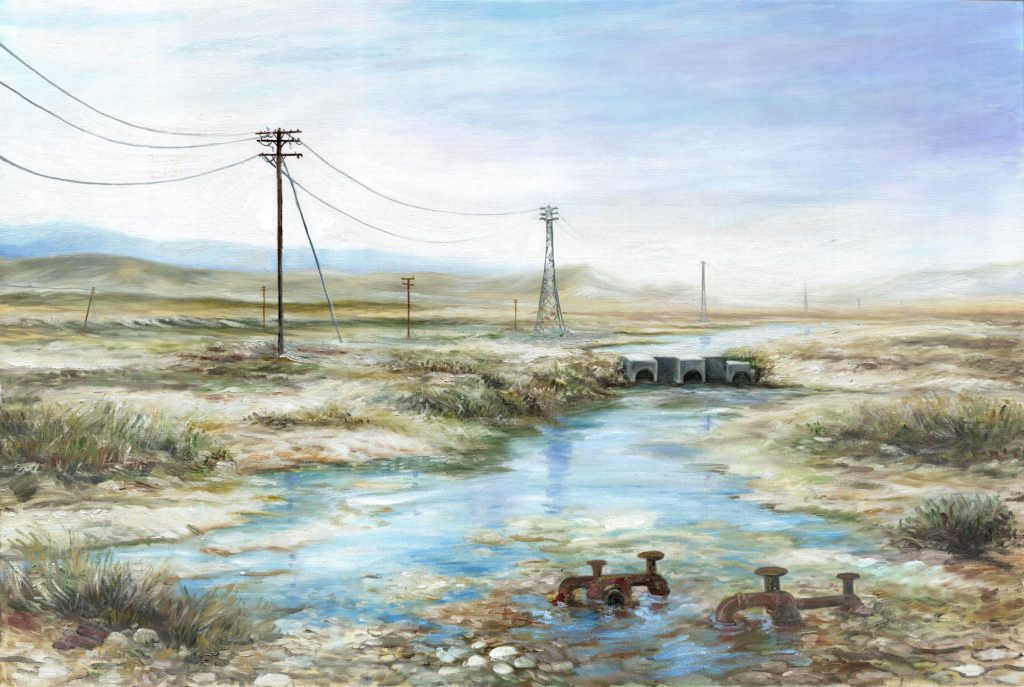 Moist Still Water | 24 x 36 inches | Oil on Canvas | Contact for Price